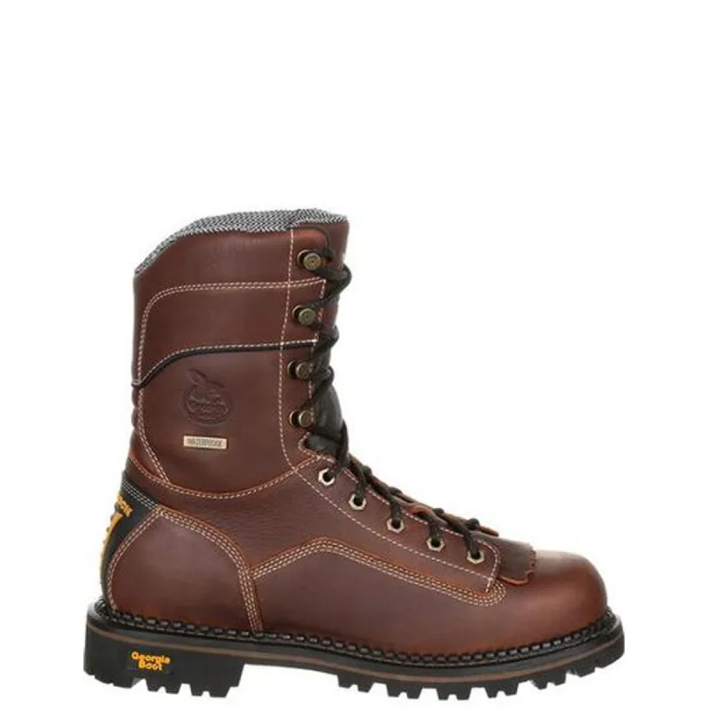 Georgia Boot Men's AMP LT 9" Waterproof EH Comp Toe Low Heel Logger Boot sold by Work World
