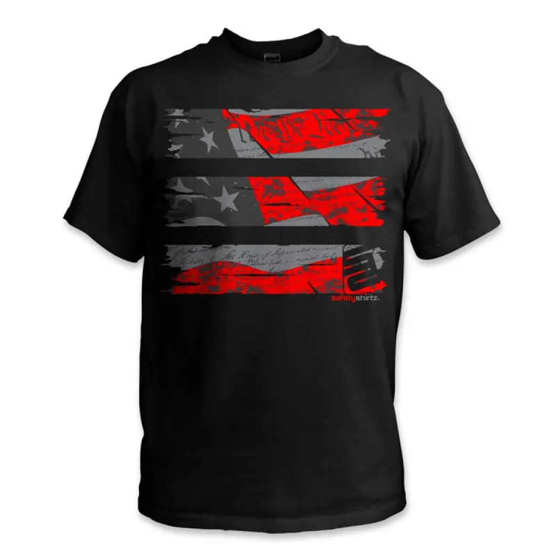 SafetyShirtz Men's Old Glory Stealth Safety T-Shirt sold by Work World