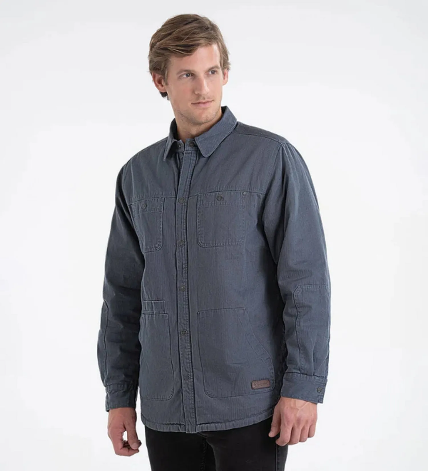 Thorogood Men's Crafted Herringbone Utility Snap Shirt Jac sold by Work World