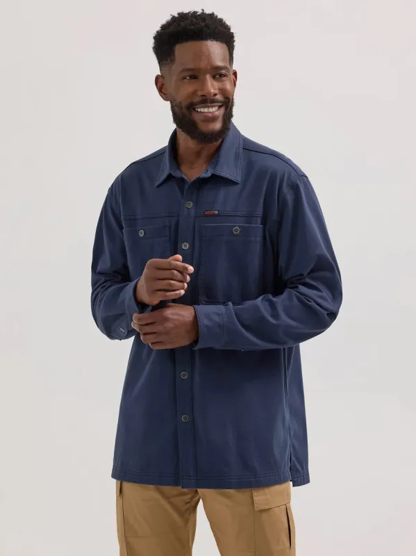 Wrangler ATG Men's Knit Button-Down Long Sleeve Work Shirt sold by Work World