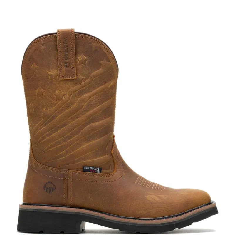 Wolverine Men's Rancher Flag LX Waterproof 10" Steel Toe Western Boot sold by Work World