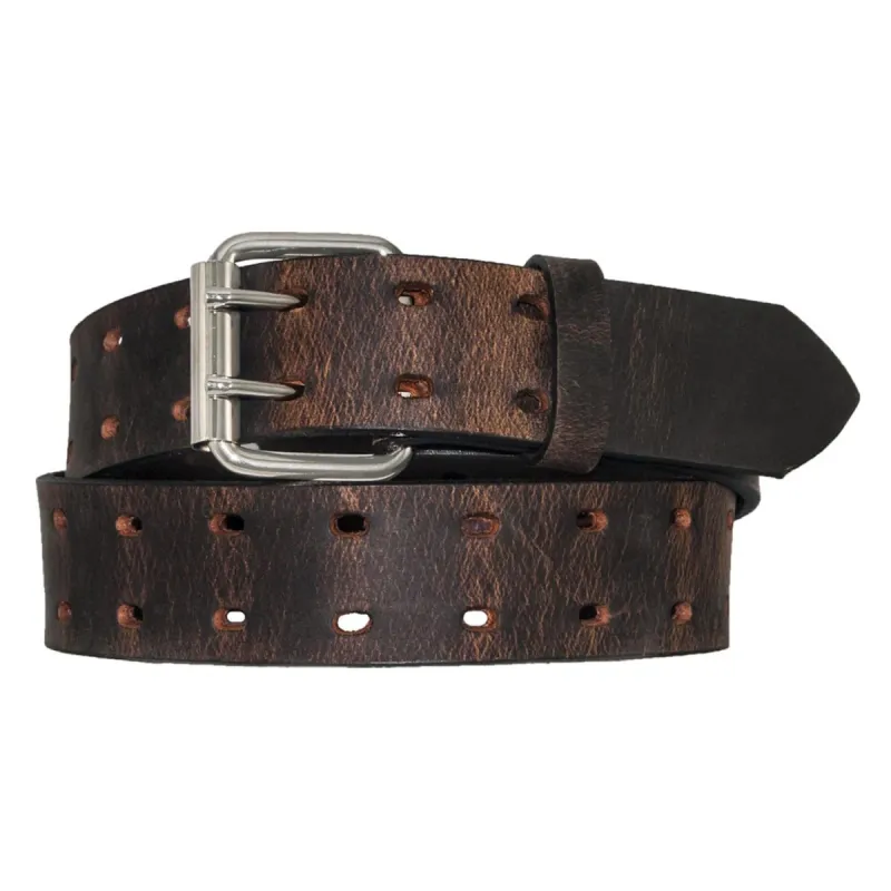 Rogers-Whitley Oil Tanned Hole Punched Leather 1.5" Belt sold by Work World