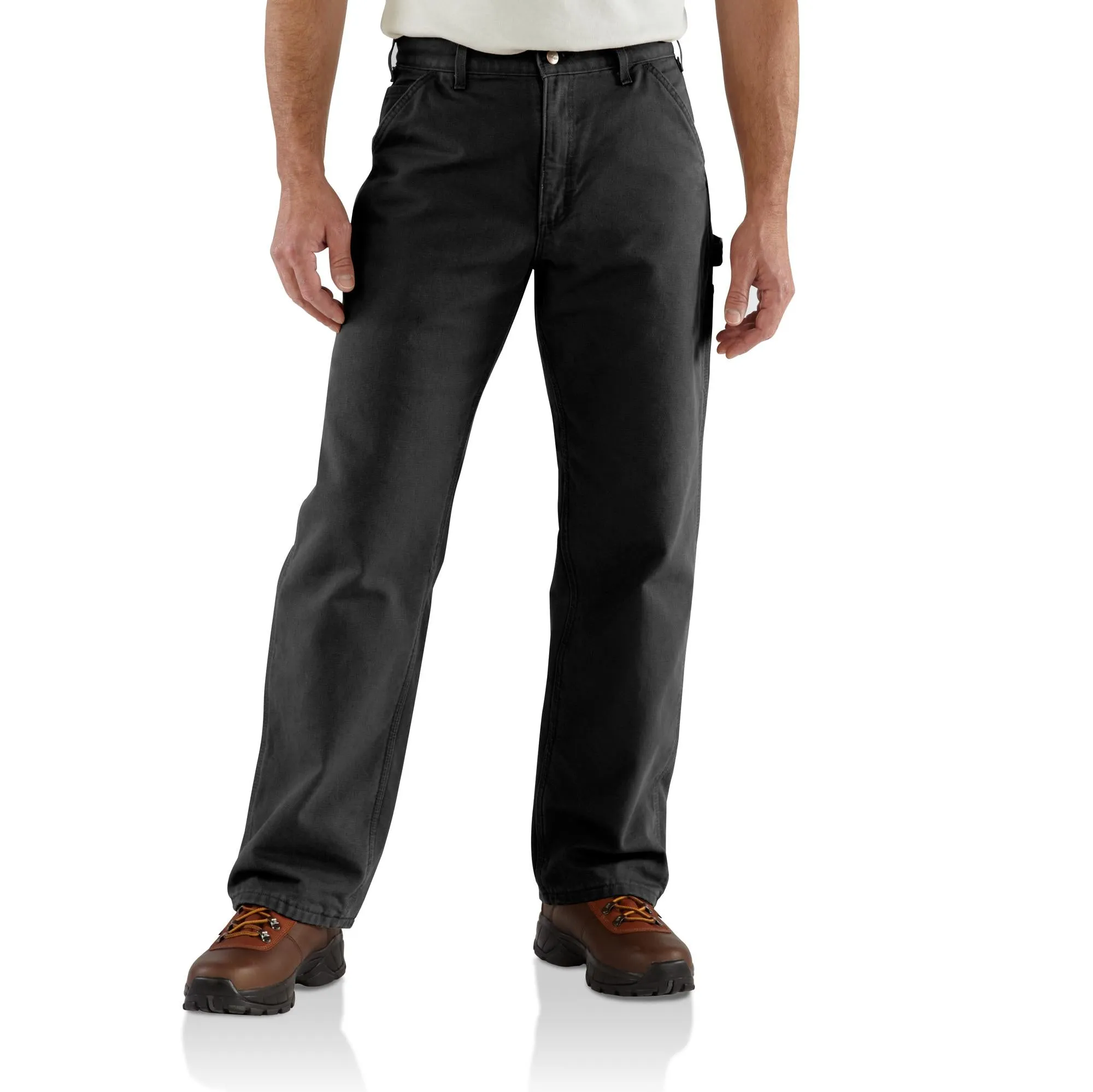 Carhartt Men's Loose Fit Washed Duck Utility Work Pant_Black sold by Work World