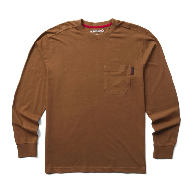Wolverine Men's Classic Long Sleeve Pocket T-Shirt sold by Work World