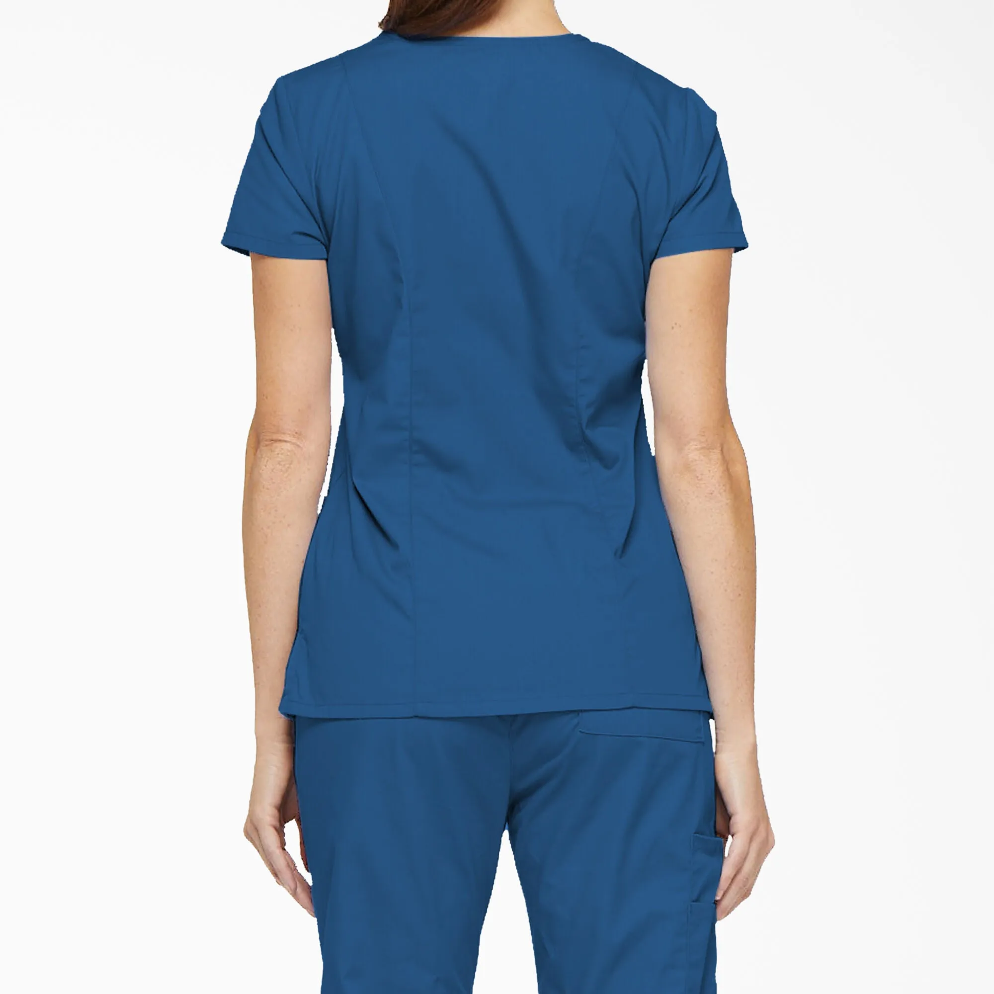 Dickies Women's EDS Signature V-Neck Scrub Top_Royal sold by Work World product image thumbnail 3