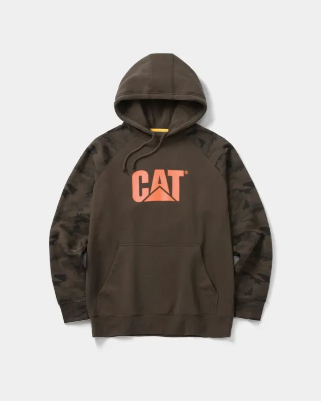 CAT Men's Colorblock Raglan Logo Hoodie sold by Work World