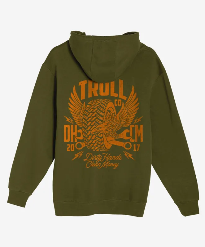 Troll Co. Men's Winged Roller Graphic Hoodie sold by Work World