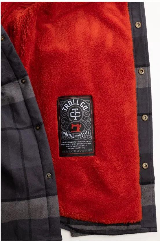 Troll Co. Men's Buford Snap-Front Hooded Flannel Jacket sold by Work World product image thumbnail 3