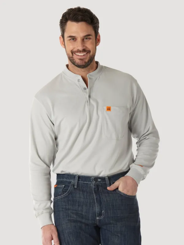 Wrangler Men's RIGGS Fire Resistant Long Sleeve Henley sold by Work World