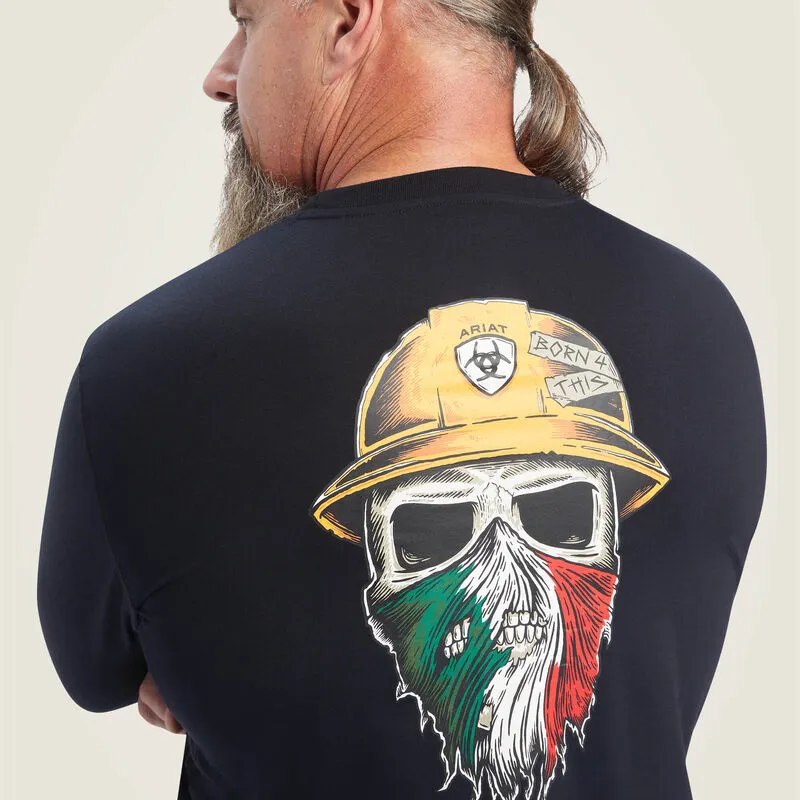 Ariat Men's Rebar Workman Born For This Graphic Long Sleeve Tee sold by Work World product image thumbnail 2