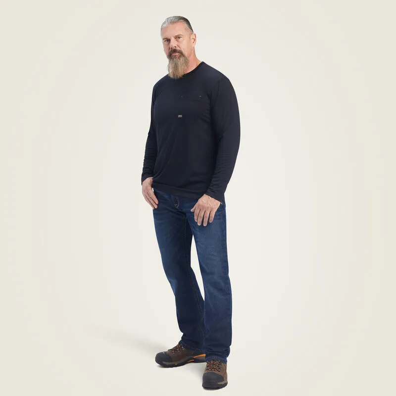 Ariat Men's Rebar Workman Born For This Graphic Long Sleeve Tee sold by Work World