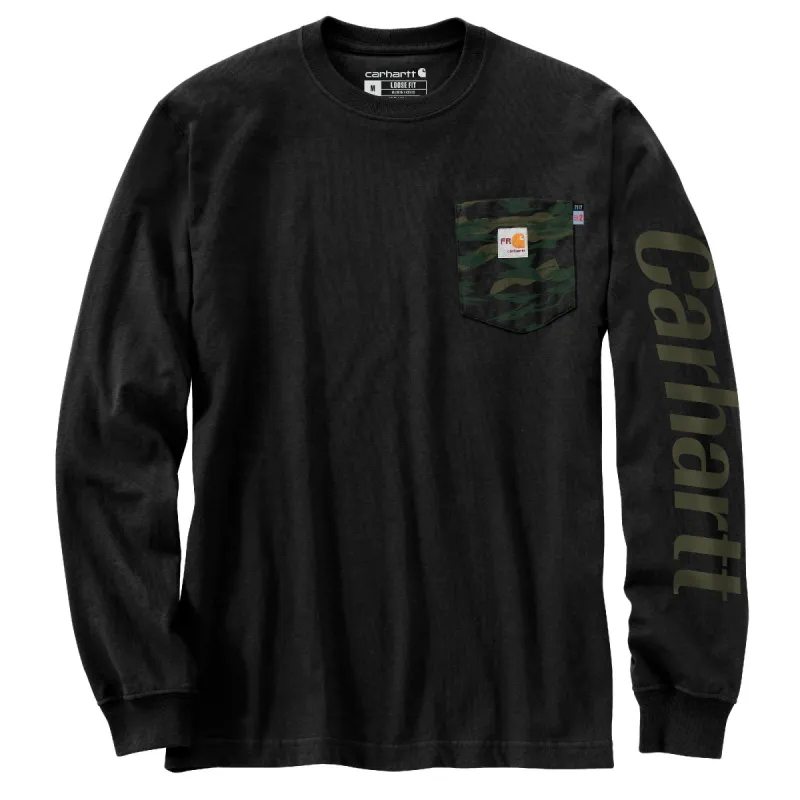 Carhartt Men's Flame Resistant Force® Loose Fit Lightweight Camo Graphic T-Shirt sold by Work World
