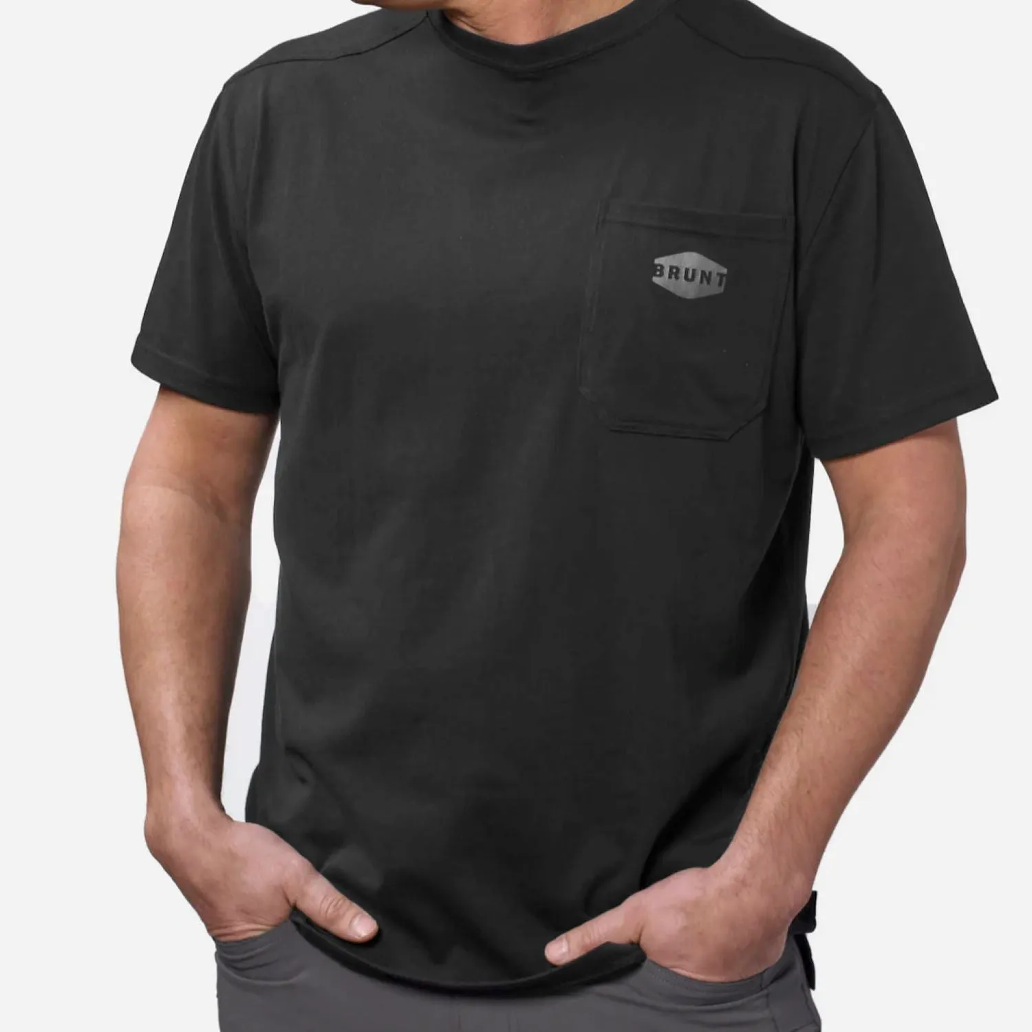 BRUNT Men's Short Sleeve Pocket T-Shirt sold by Work World