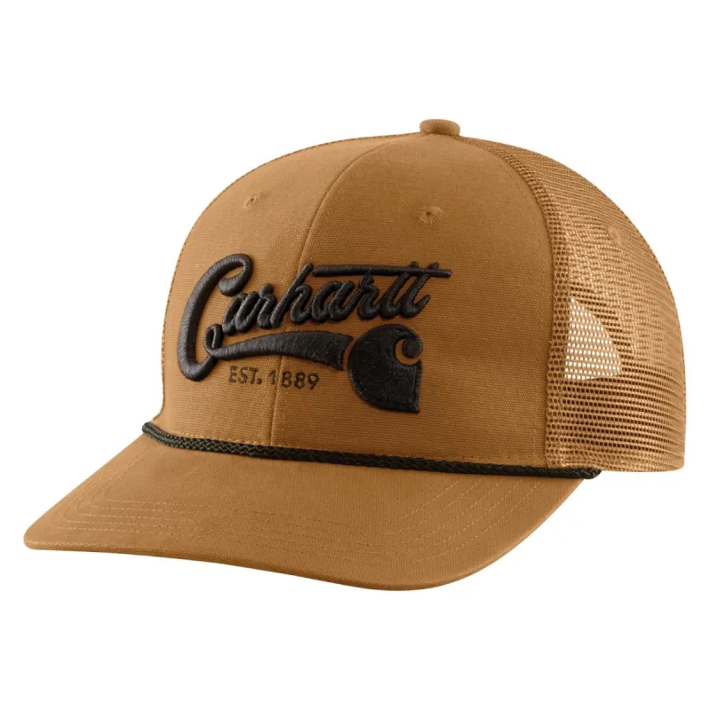 Carhartt Mesh-Back Script Graphic Cap sold by Work World
