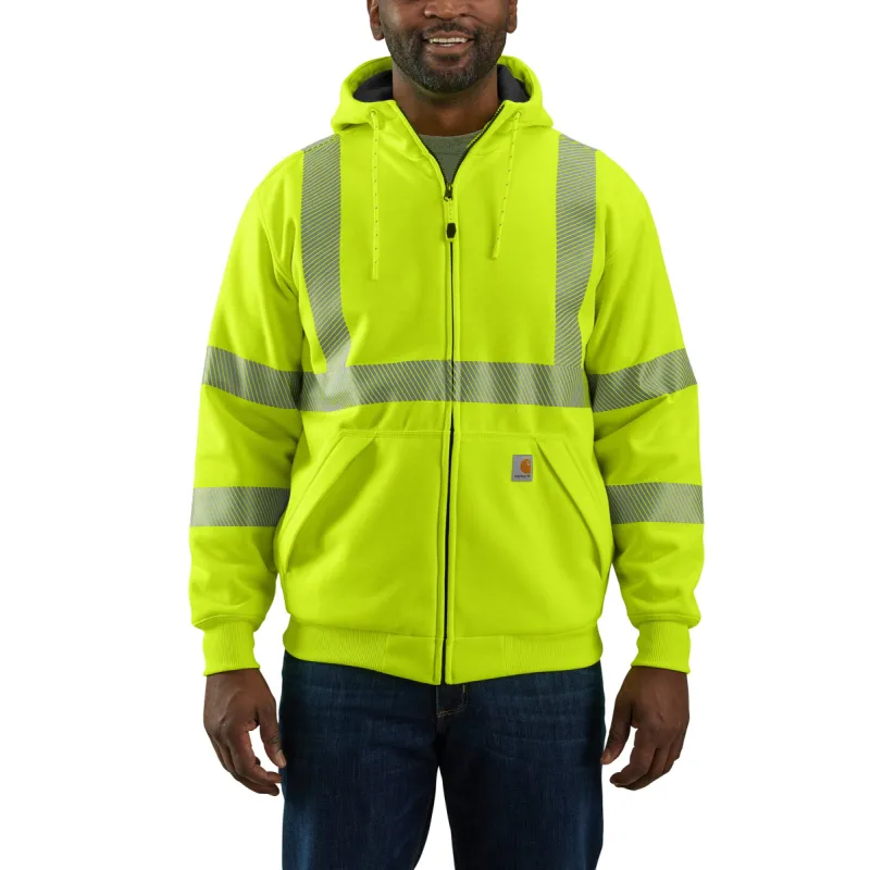 Carhartt Men's Hi-Vis Rain Defender® Thermal Lined Class 3 Sweatshirt sold by Work World