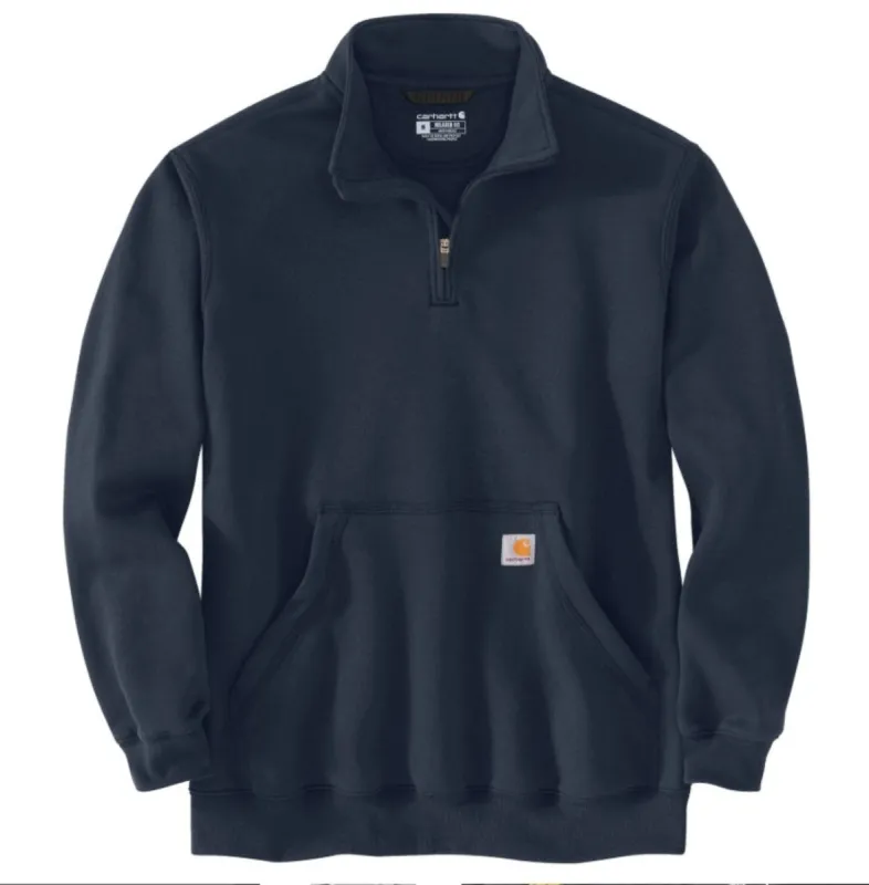 Carhartt Men's Loose Fit Midweight Quarter Zip Mock Neck Sweatshirt sold by Work World