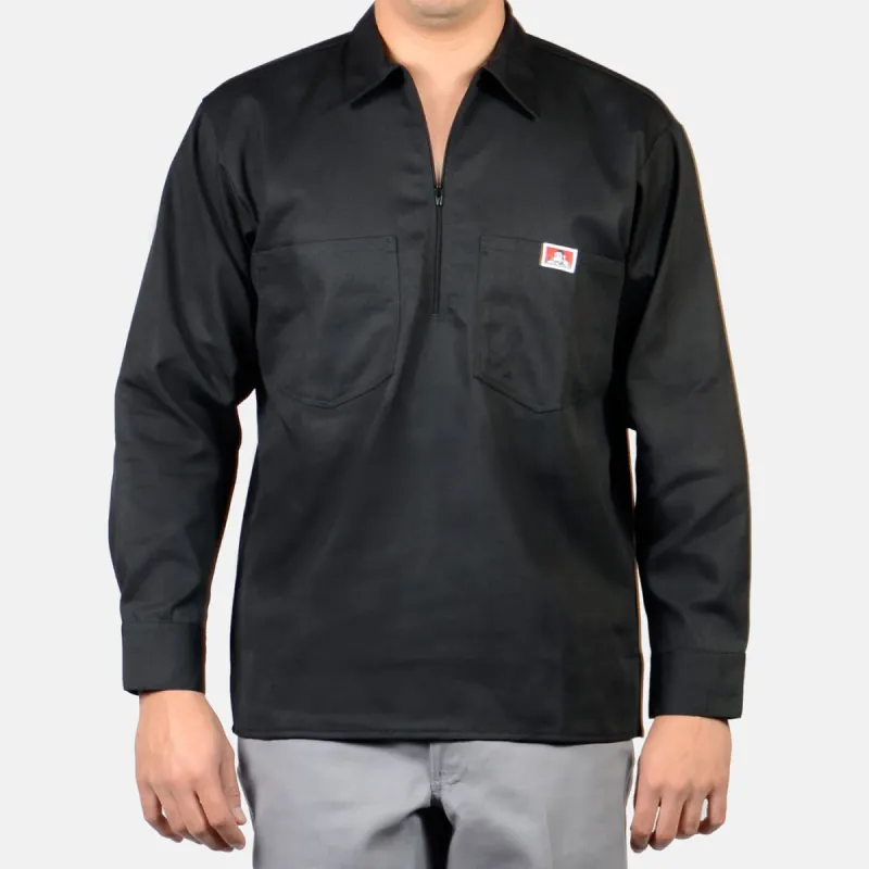Ben Davis Men's Long Sleeve Half Zip Work Shirt sold by Work World