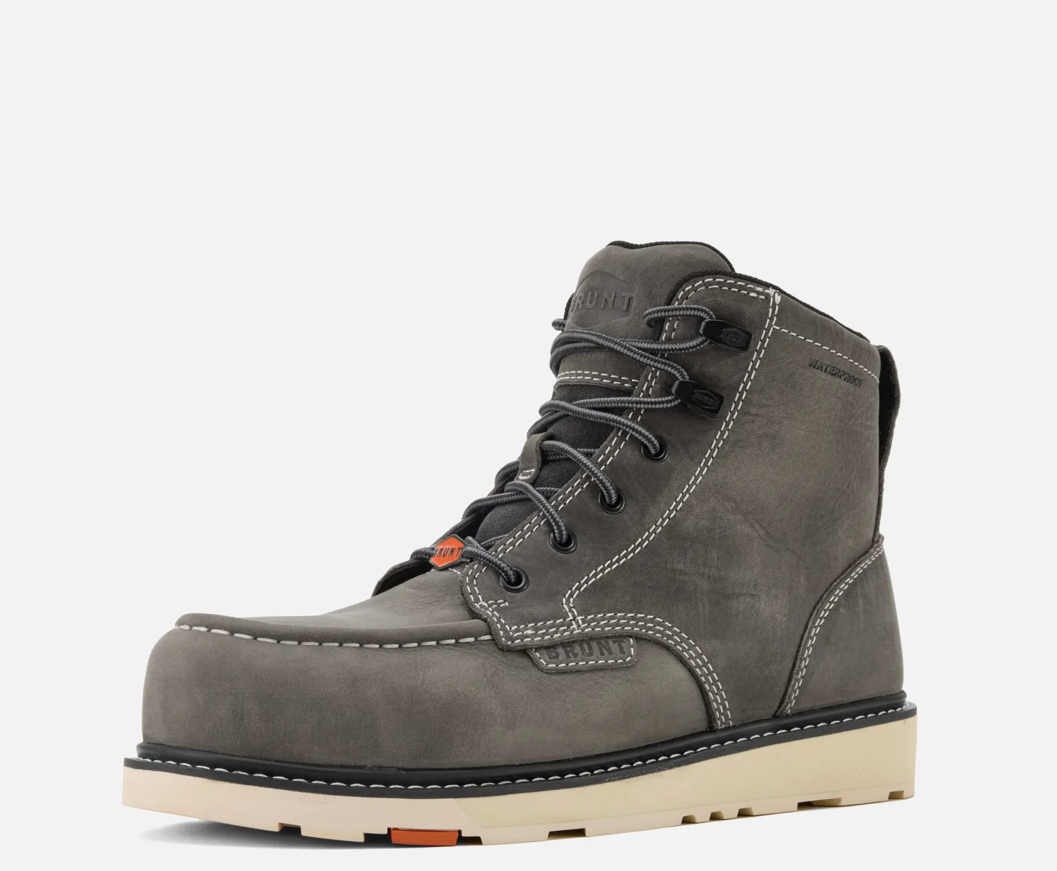 BRUNT Men's Marin 6" Waterproof Moc Toe Work Boot sold by Work World product image thumbnail 5