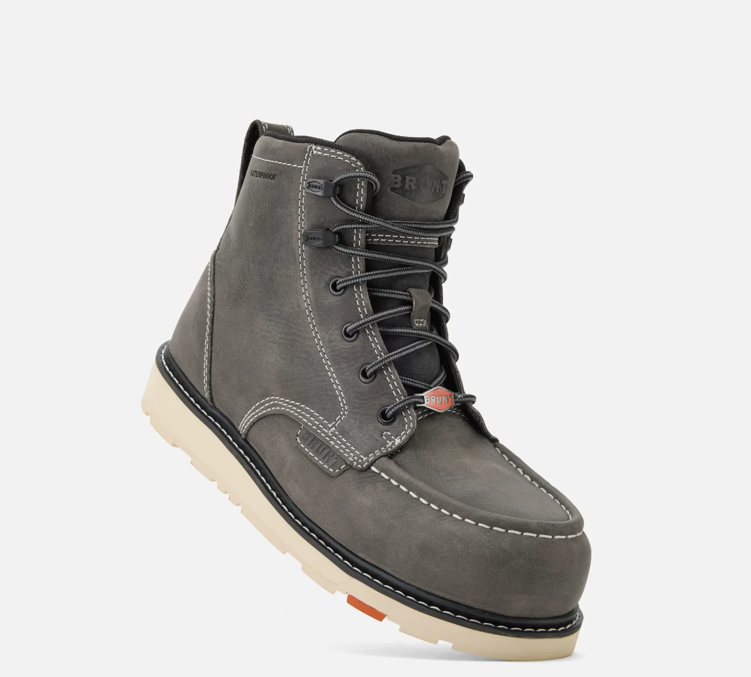 BRUNT Men's Marin 6" Waterproof Moc Toe Work Boot sold by Work World product image thumbnail 3