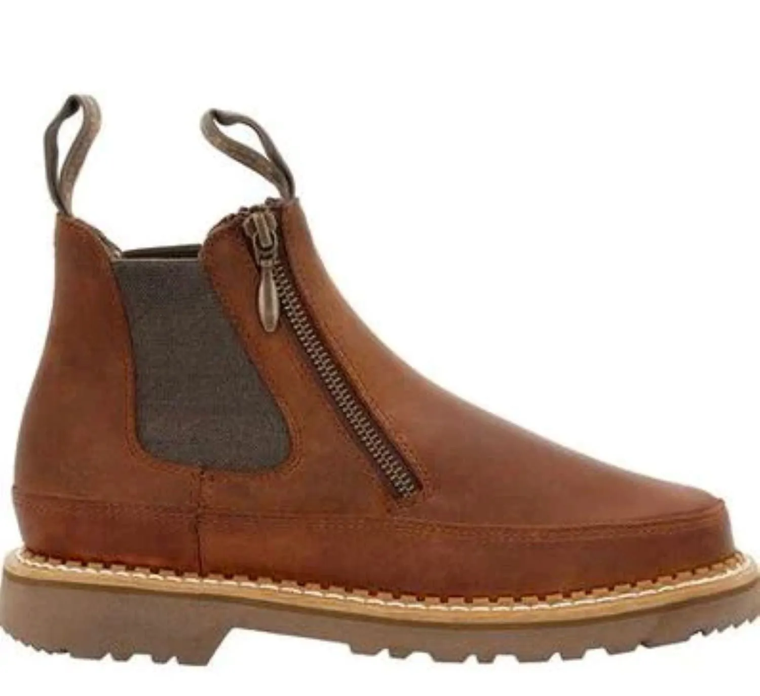 Georgia Boot Women's Side Zip 5" Slip Resistant Chelsea Romeo Boot sold by Work World