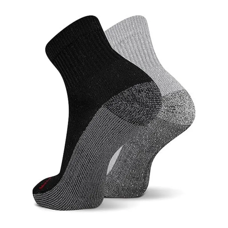 Wolverine Men's Cotton Comfort Steel Toe Quarter Sock (6-Pack) sold by Work World