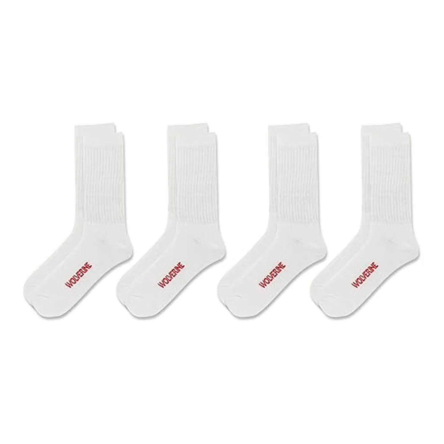 Wolverine Men's Cotton Boot Crew Sock (4-Pack) sold by Work World product image thumbnail 2
