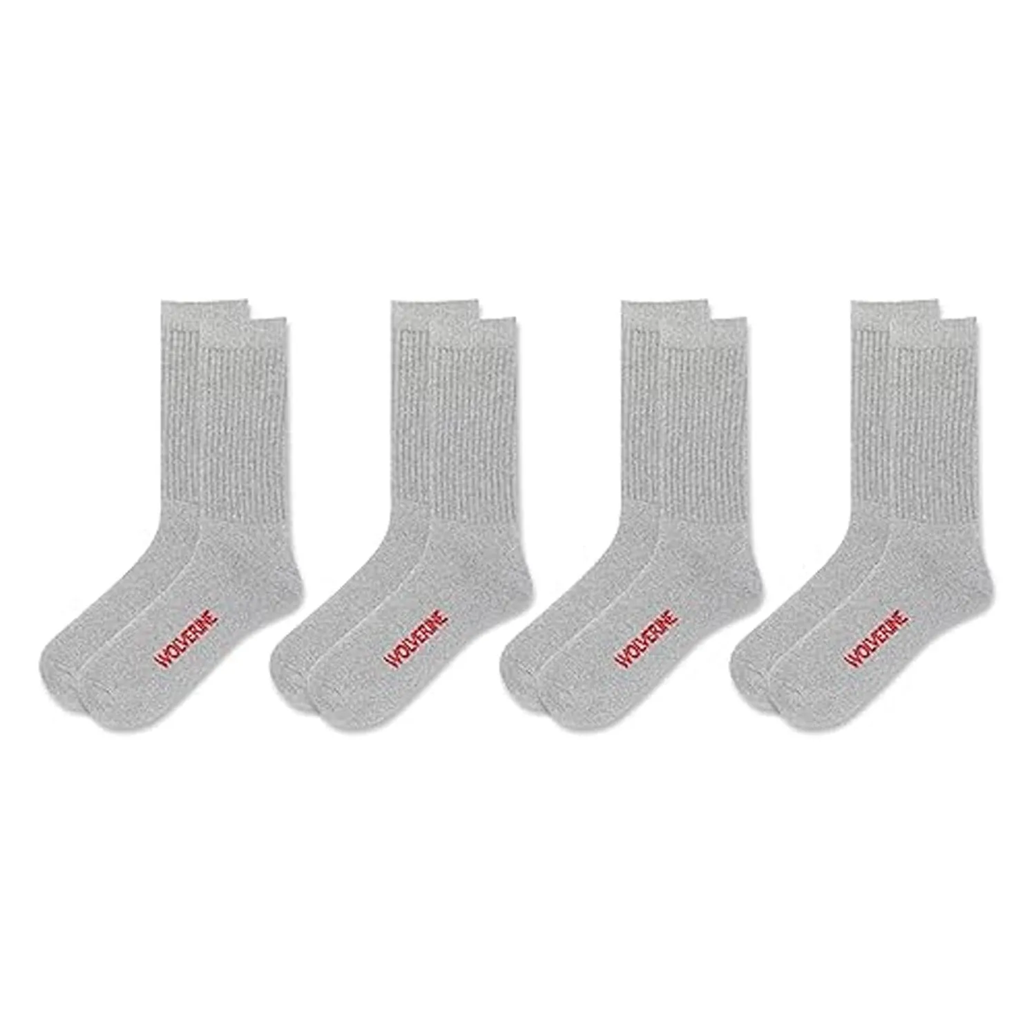 Wolverine Men's Cotton Boot Crew Sock (4-Pack) sold by Work World product image thumbnail 4