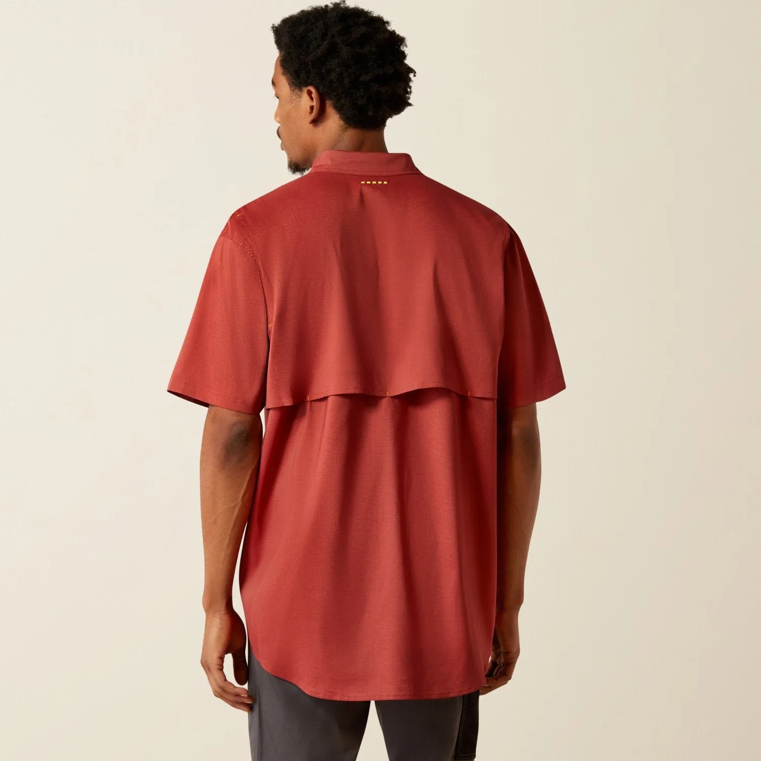 Ariat Men's Made Tough Durastretch Button-Down Short Sleeve Work Shirt sold by Work World product image thumbnail 5