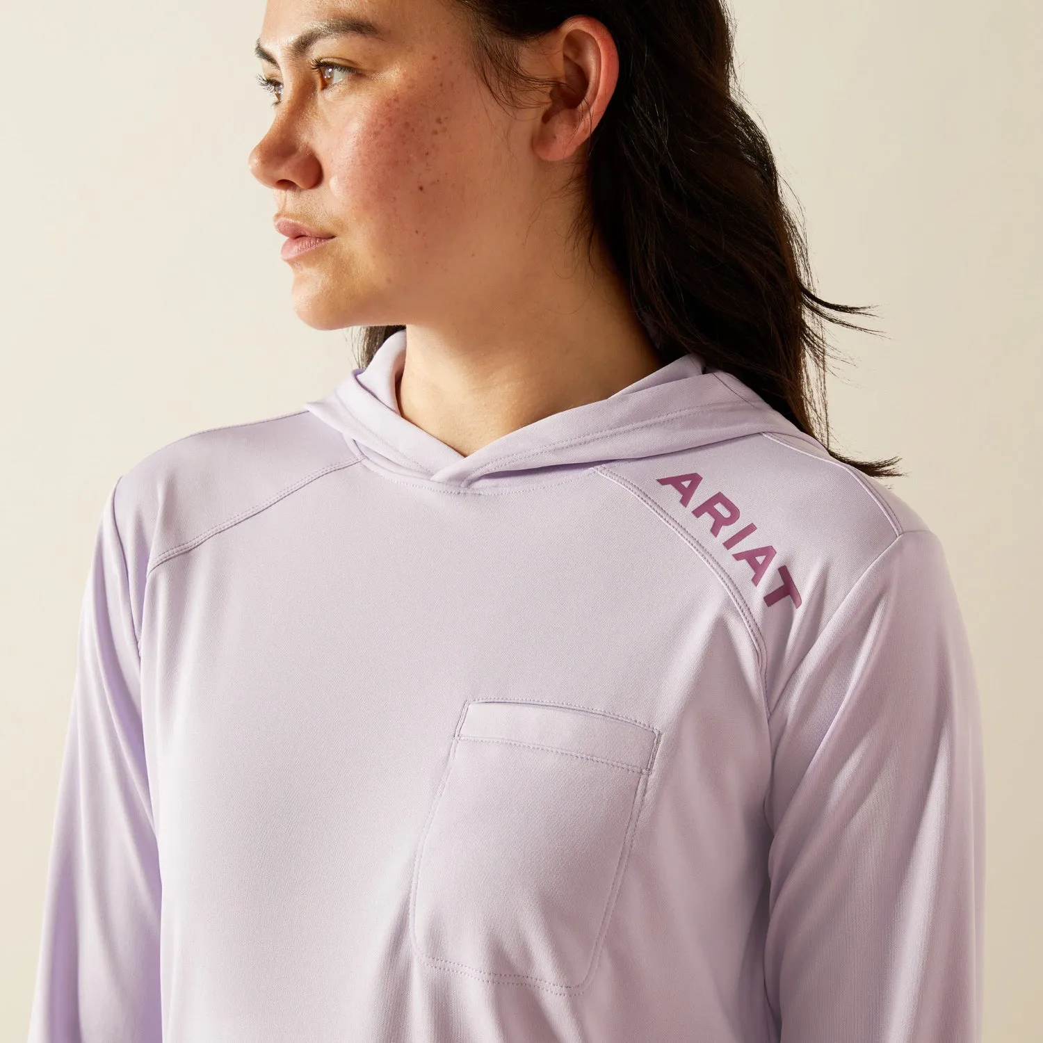 Ariat Women's Rebar Sunblocker Hooded Long Sleeve T-Shirt sold by Work World product image thumbnail 2