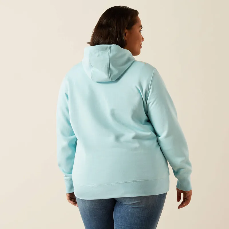 Ariat Women's Rebar Logo Graphic Sleeve Hoodie sold by Work World product image thumbnail 5