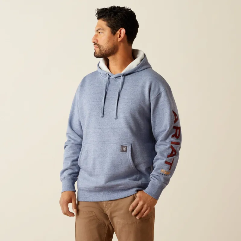 Ariat Rebar Logo Graphic Sleeve Hoodie sold by Work World