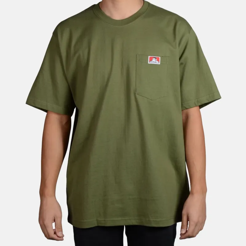 Ben Davis Men's Classic Label Heavyduty Pocket Short Sleeve T-Shirt sold by Work World