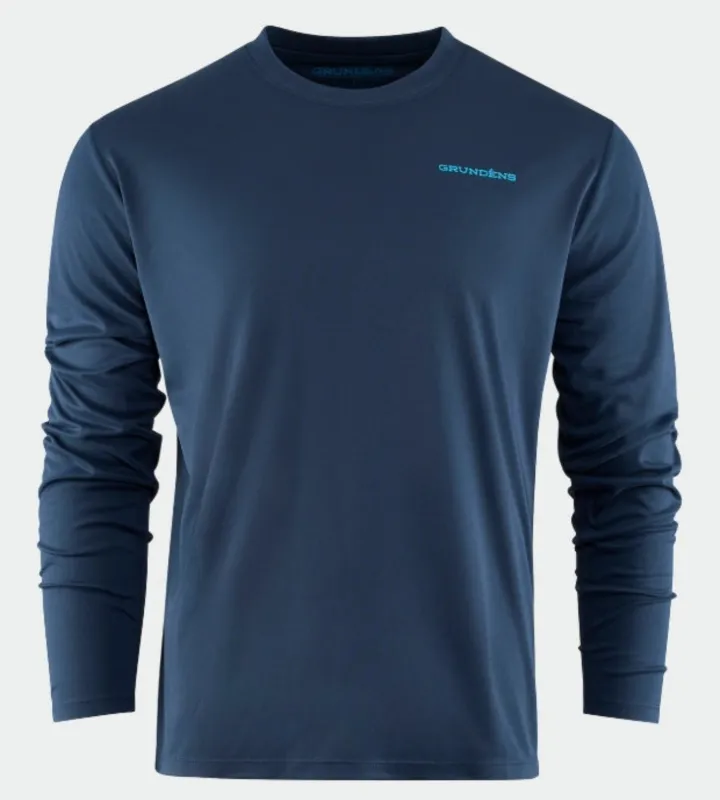 Grundéns Logo Boat Graphic Tech Long Sleeve T-Shirt sold by Work World