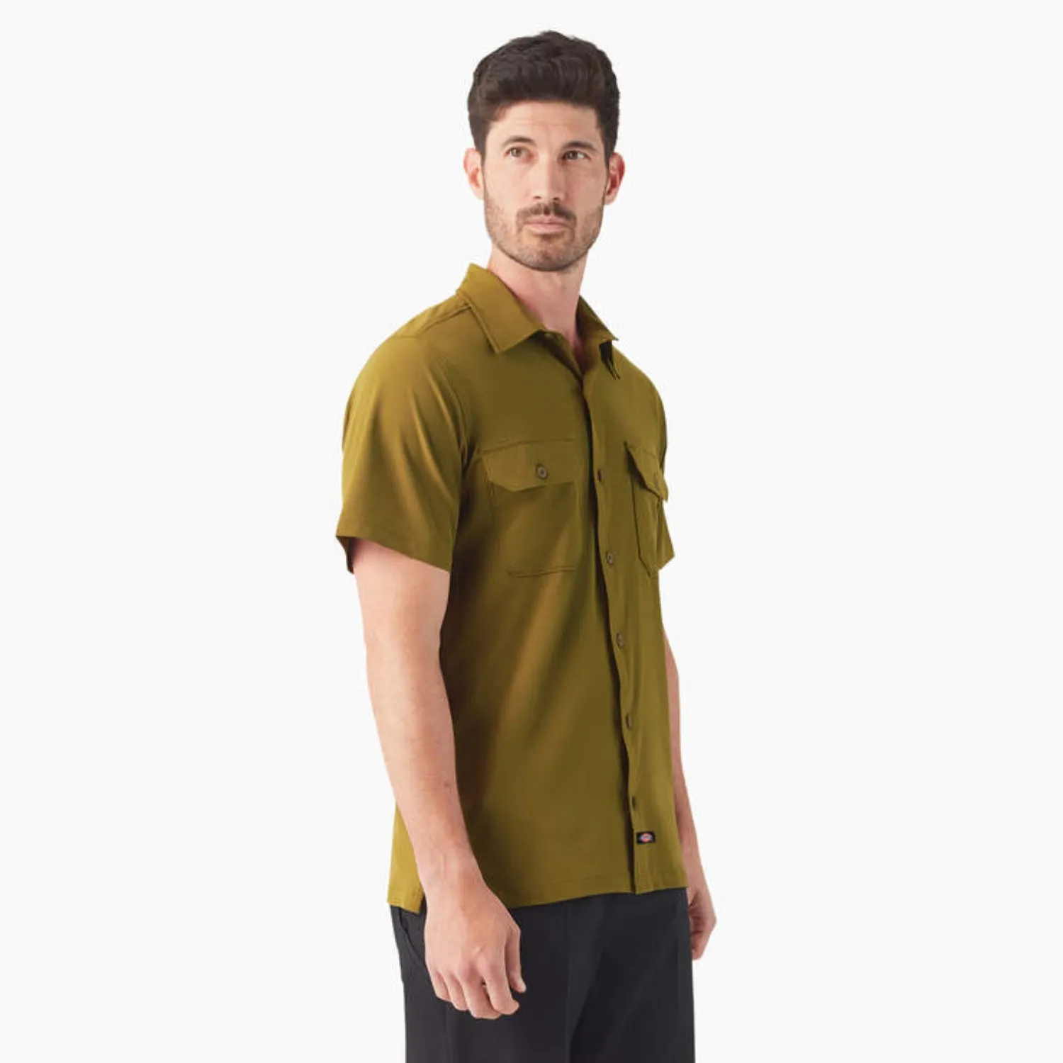 Dickies Men's Performance Button-Down Short Sleeve Work Shirt sold by Work World product image thumbnail 5