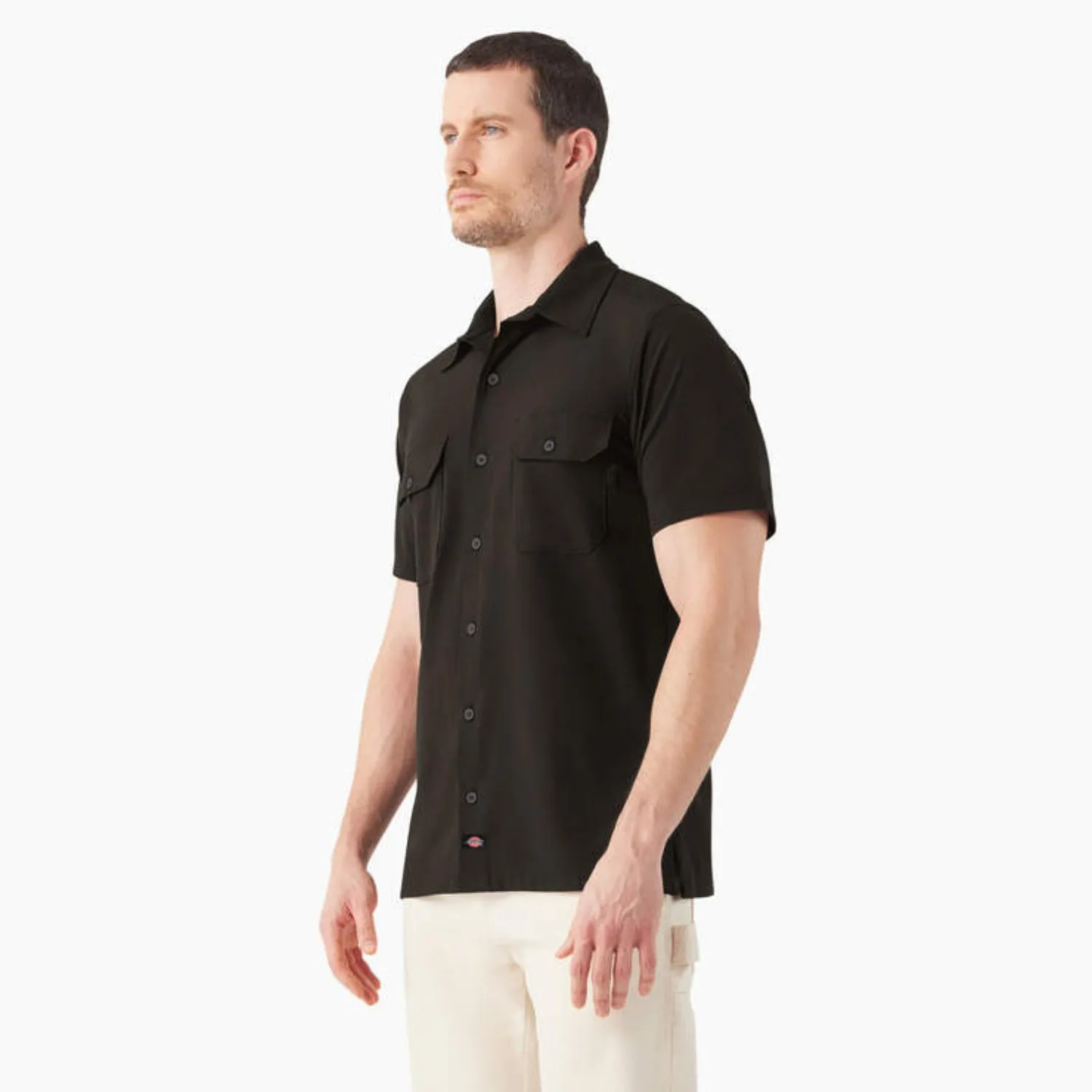 Dickies Men's Performance Button-Down Short Sleeve Work Shirt sold by Work World product image thumbnail 2