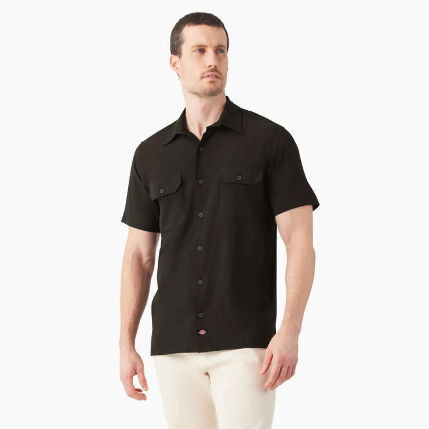 Dickies Men's Performance Button-Down Short Sleeve Work Shirt sold by Work World