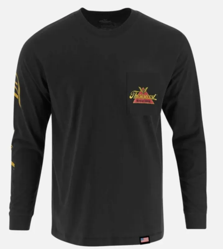 Thorogood Logo Graphic Chest Pocket Cotton Long Sleeve T-Shirt sold by Work World
