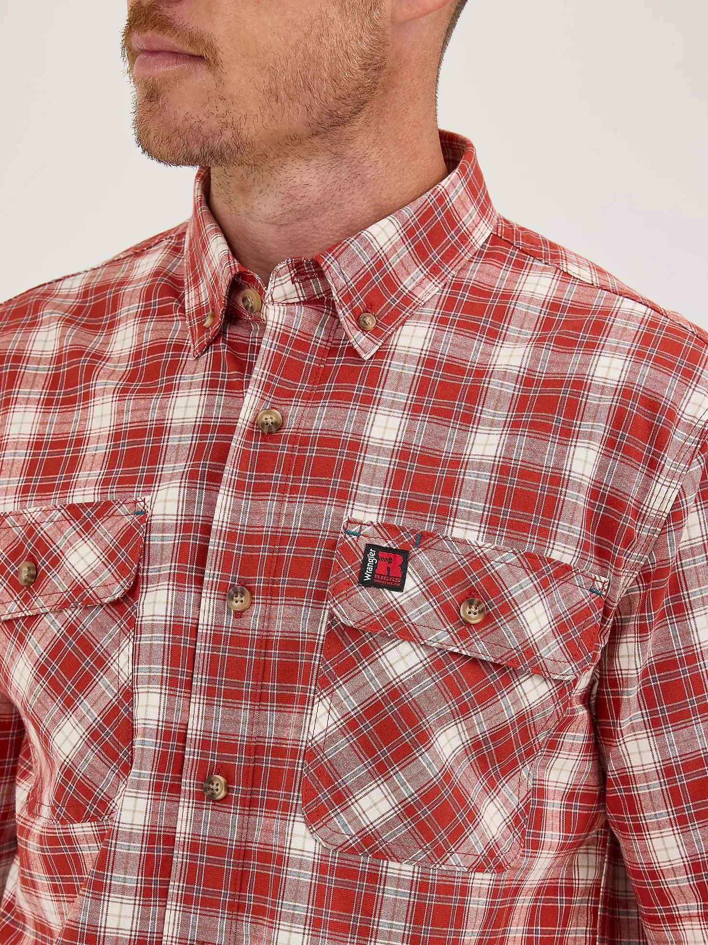 Wrangler RIGGS Workwear® Men's Foreman Button-Down Short Sleeve Work Shirt sold by Work World product image thumbnail 2