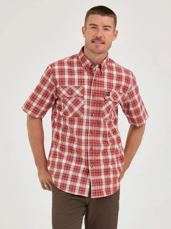 Wrangler RIGGS Workwear® Men's Foreman Button-Down Short Sleeve Work Shirt made by Wrangler