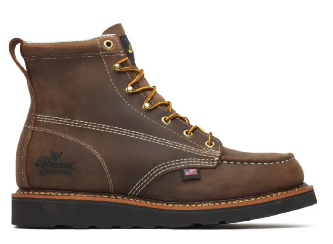 Thorogood Men's American Heritage 6" Moc Toe Wedge Boot sold by Work World