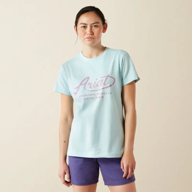 Ariat Women's Rebar CottonStrong Logo Graphic Short Sleeve T-Shirt sold by Work World