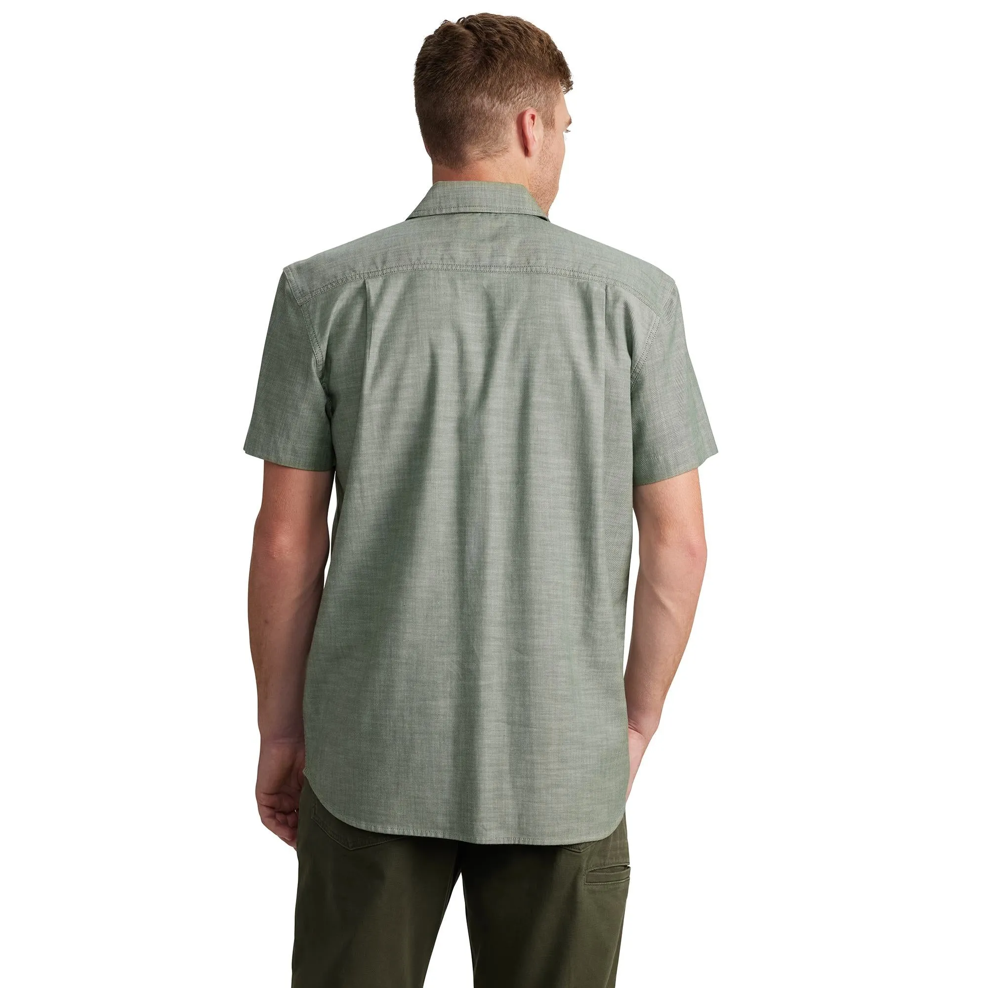 Carhartt Men's Rugged Flex Relaxed Fit Button-Down Short Sleeve Work Shirt sold by Work World product image thumbnail 4