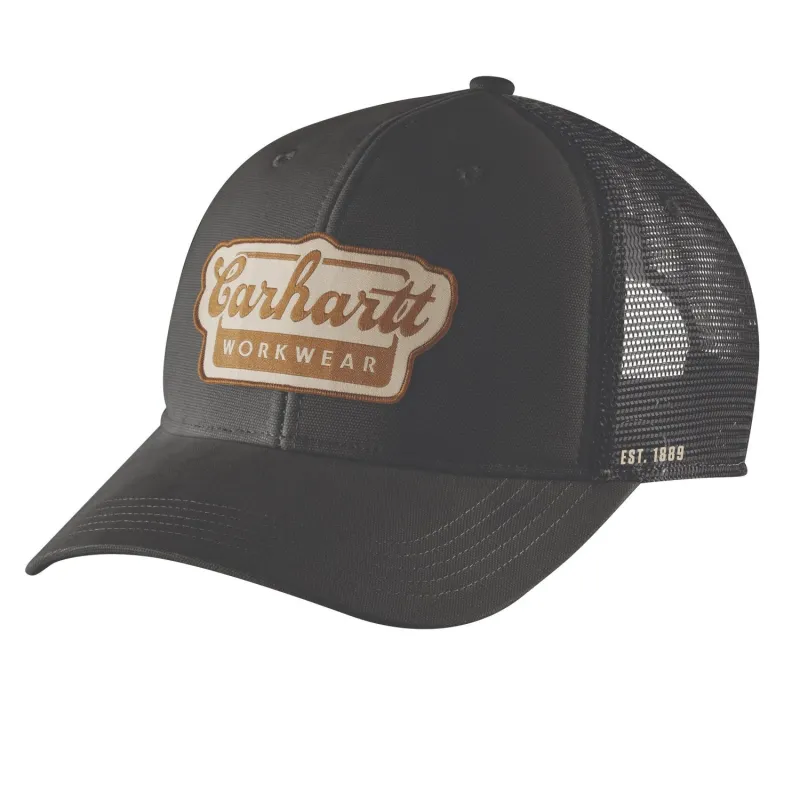 Carhartt Script Patch Rugged Flex Twill Snap Mesh Cap sold by Work World