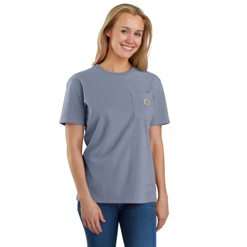 Carhartt Women's Short Sleeve Pocket T-Shirt_Wisteria Heather sold by Work World