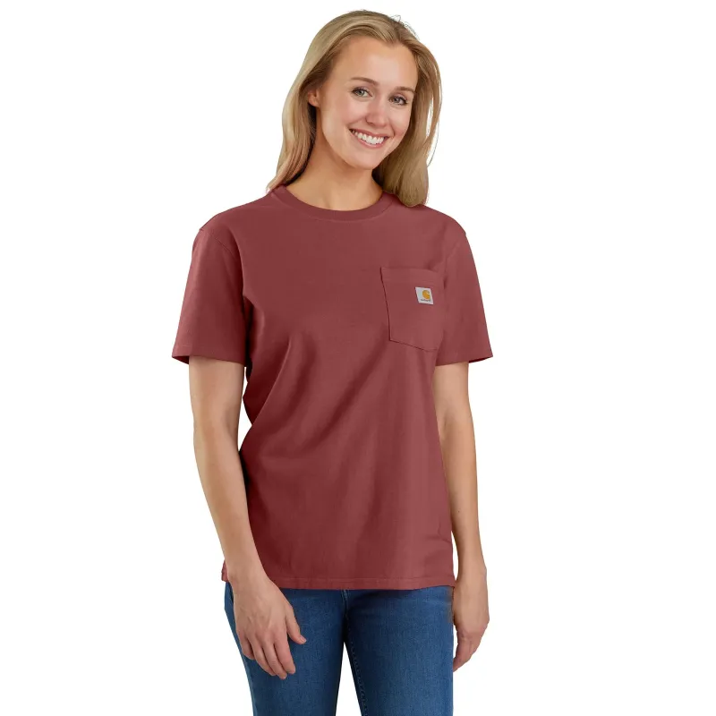 Carhartt Women's Short Sleeve Pocket T-Shirt_Barnwood sold by Work World
