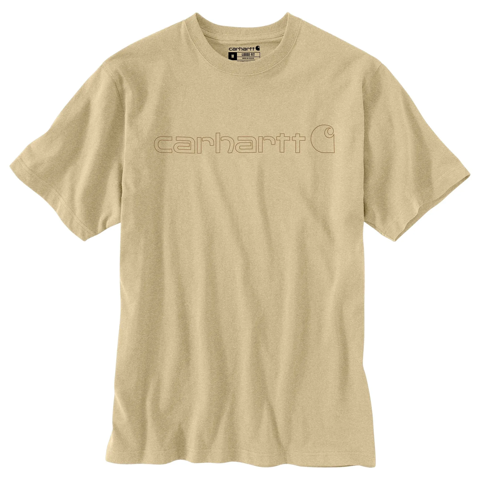 Carhartt Men's Signature Logo Short Sleeve T-Shirt_Beach Heather sold by Work World product image thumbnail 2