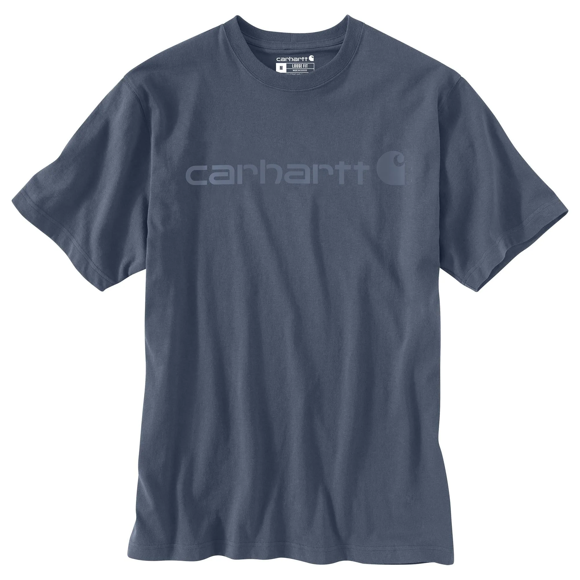 Carhartt Men's Signature Logo Short Sleeve T-Shirt_Bluestone sold by Work World product image thumbnail 2