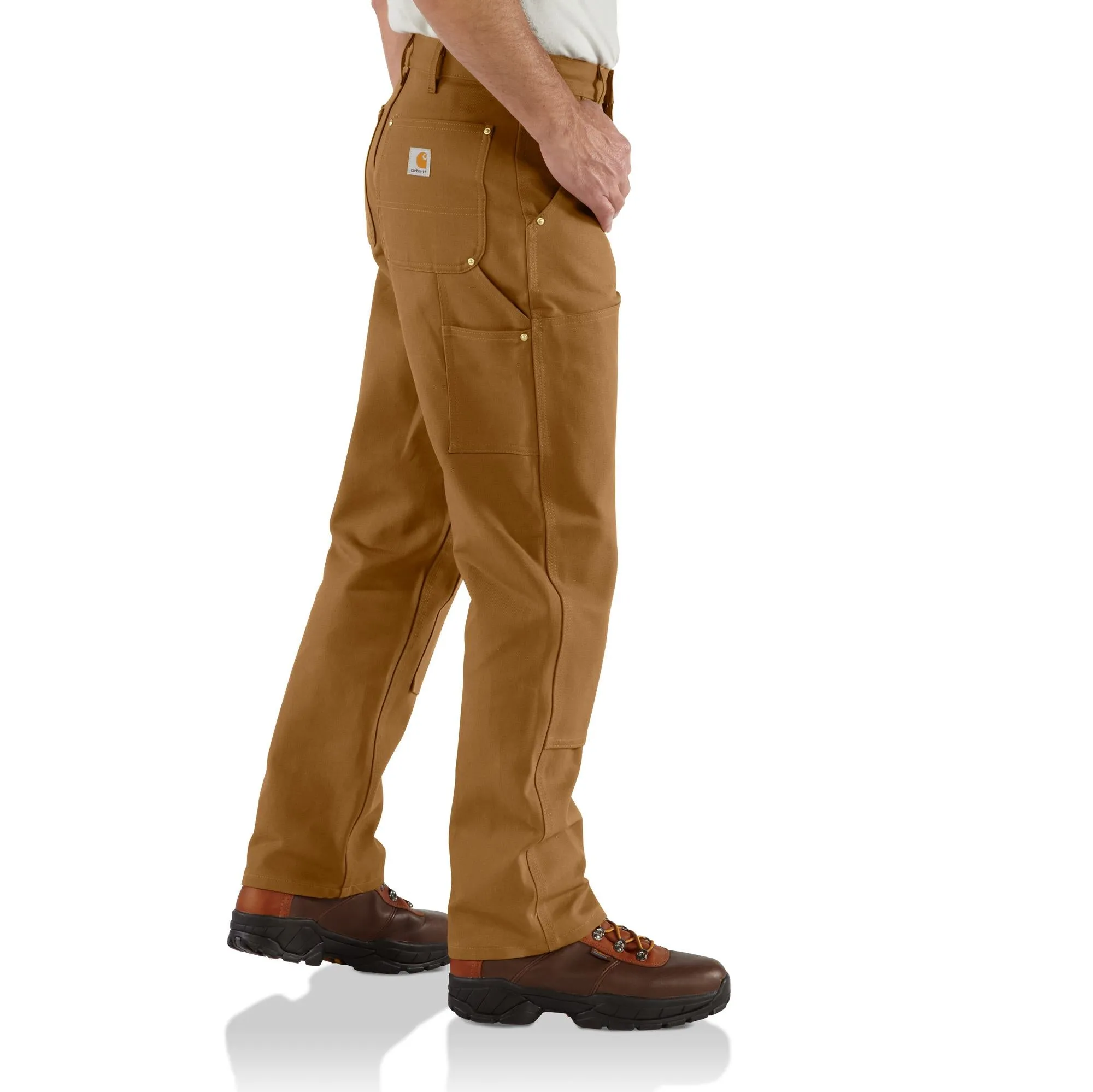 Carhartt Men's Loose Fit Firm Duck Double-Front Utility Work Pant_Carhartt Brown sold by Work World product image thumbnail 3