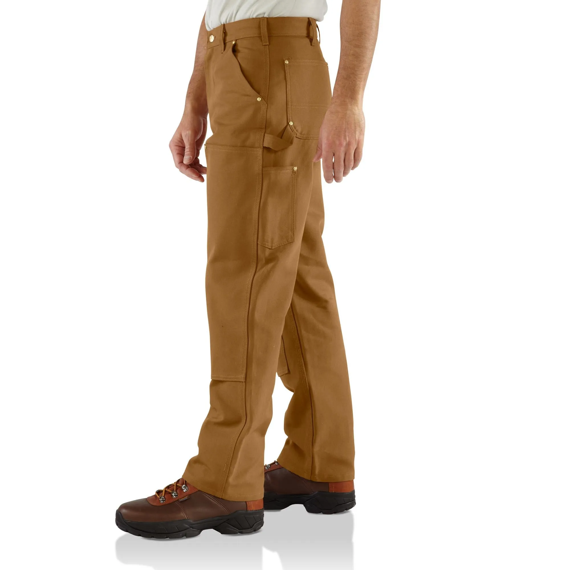 Carhartt Men's Loose Fit Firm Duck Double-Front Utility Work Pant_Carhartt Brown sold by Work World product image thumbnail 2