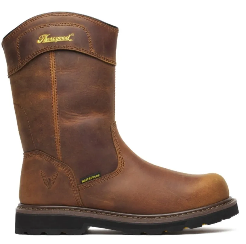 Thorogood Men's Jobsite Waterproof 11" Safety Toe Wellington Boot sold by Work World